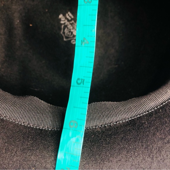 VTG 60s Lancaster Black Derby Cloche Hat Ladies Retro ChaplinStyle Bow 100%Wool - Picture 5 of 10